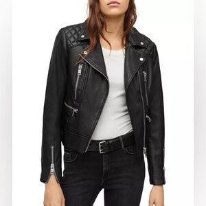 All Saints Biker Leather Jacket